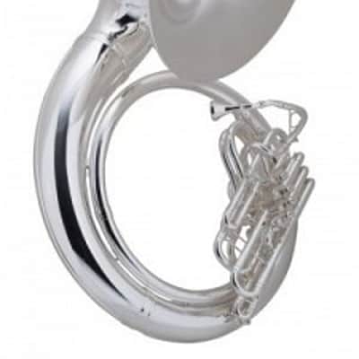 Conn 40KSBW Sousaphone - Brass - Background Brass, Satin Silver, W Case image 2