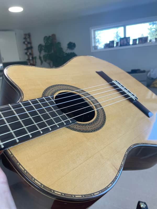 Hans Schmidt  Cr-1 1998 Natural nylon classical acoustic electric image 1