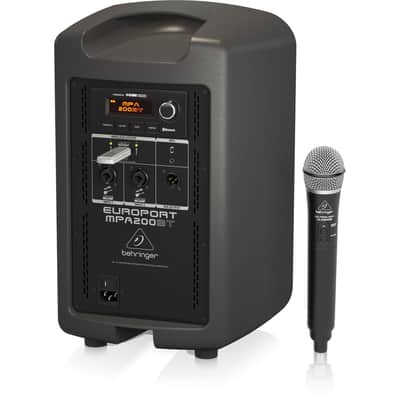 Behringer MPA200BT Battery-Powered 8" PA Speaker with Handheld Wireless System & Bluetooth image 5