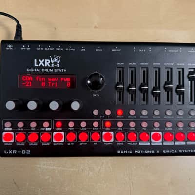 Erica Synths LXR-02 Digital Drum Synth 2021 - Black image 2