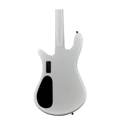 Spector  NS Dimension HP 4 4-String Multi-Scale Electric Bass Guitar NEW -  White Sparkle Gloss image 5