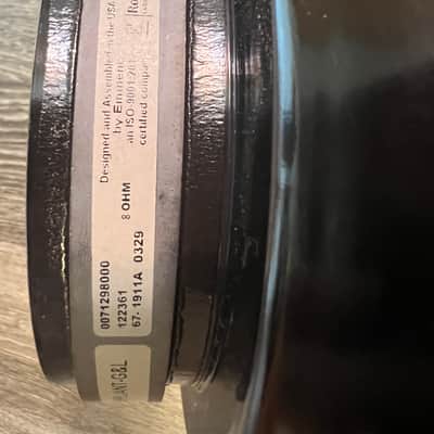 Fender 007-1298-000 12" 8 Ohm 75 Watt Guitar Speaker 2010s - Standard image 4