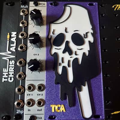 12HP Art Skull Popsicle Eurorack 3D Blank Plate Modular Synth image 1