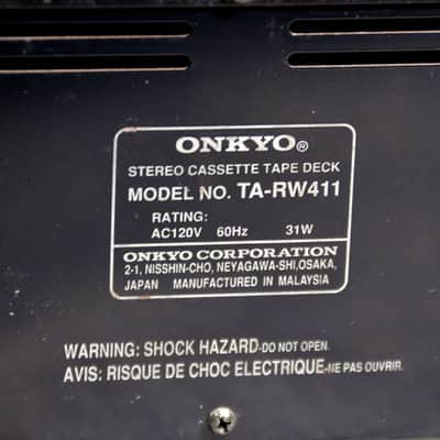 Vintage Onkyo TA-RW411 Dual Stereo Cassette Deck image 7