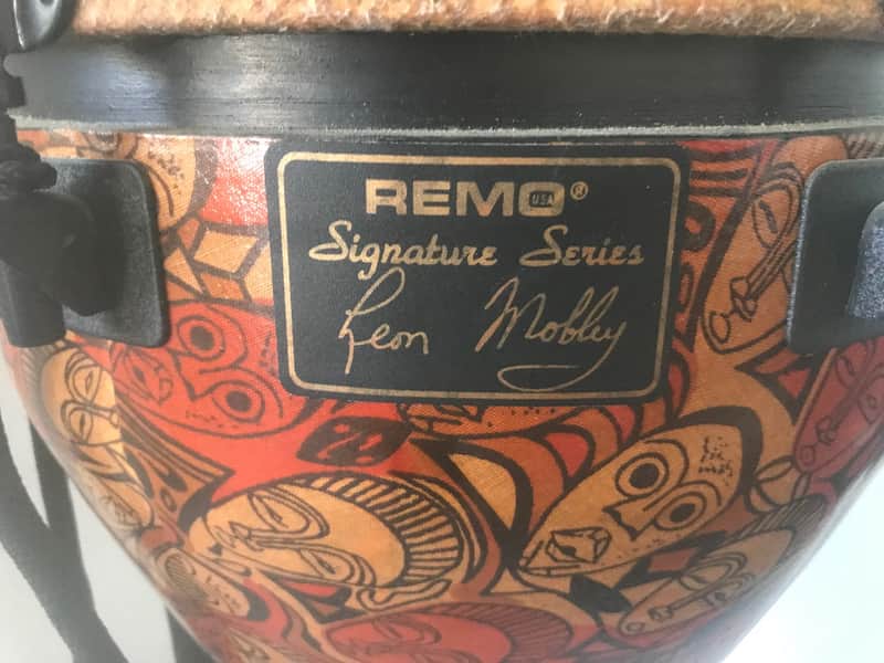 Remo Djembe -12" Leon Mobley Signature Series (24" tall). Sale benefits music education nonprofit! image 1