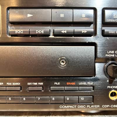 Sony CDP-C89ES Vintage 5-Disc Carousel Changer 1992 image 9