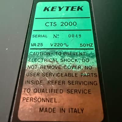 Siel Keytek CTS 2000 ultra rare Crosstable Synth + Original Case + Cartridge (SERVICED) 1986 image 7
