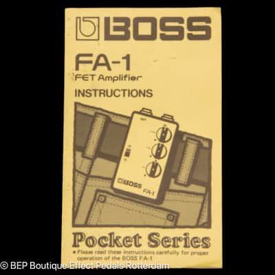 Boss FA-1 FET Amplifier 1983 Japan as used by The Edge - U2 image 10