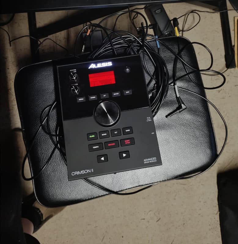 Alesis Crimson II Electronic Drum Module Bundle (Includes Cables, Power & Mount) image 1