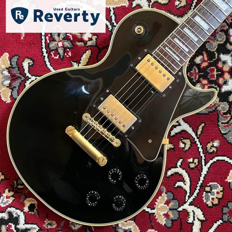 1999 Epiphone Japan LPC-80 Les Paul Custom Ebony MIJ Fujigen JDM Long Tenon image 1