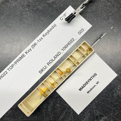 ORIGINAL Roland Replacement TOP C/F Key (EARLY VERSION) (106H022) for Jupiter-4, System-100/700, SH-1/2/3/3A/5/7, RS-505, VP-330, Promars, etc image 3