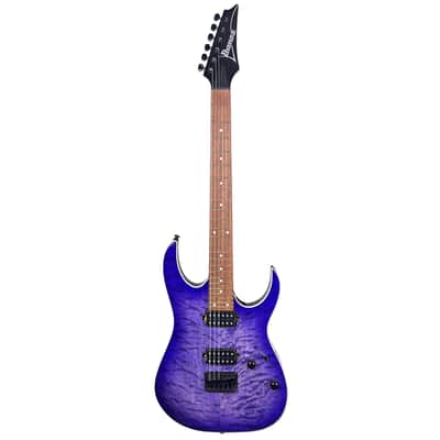 Ibanez RG Standard Series RG421QM Cerulean Blue Burst image 2