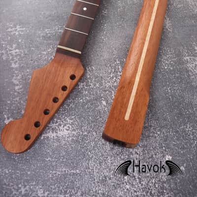 Mahogany Spoke Wheel Carbon Fiber Rods Neck Stainless Steel Jescar Frets Brand New image 13