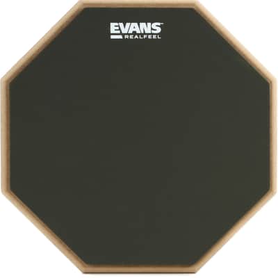 Evans RealFeel 2-sided Practice Drum Pad - 12 inch image 1