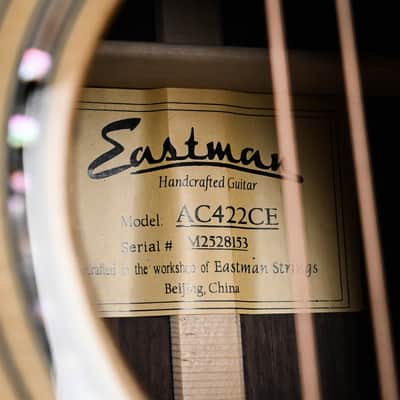 Eastman AC422CE Grand Auditorium Acoustic-Electric Guitar - Natural 2026 (M2528153) image 14