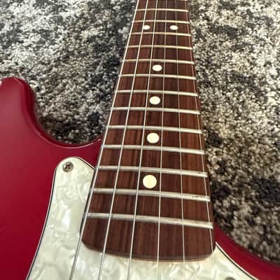 Fender Cyclone Deluxe Series 1999 MIM Candy Apple Red Rosewood Fretboard Guitar image 6