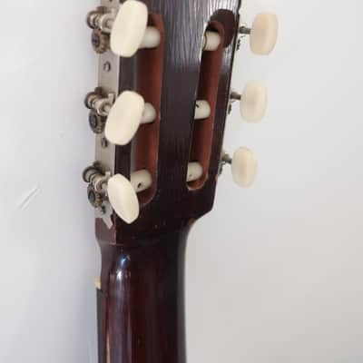 Project Vintage 1960s Silviano Herrera Classical Guitar H-Sil Mariachi Studio Project Crack On Lower Bout Rarely Listed For Sale Paracho Mexico Mexican Jesus Herrera image 9