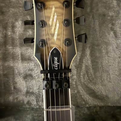 ESP - E-II Eclipse Fanatic's Run Floyd Rose 2017 - Killerburst Black Gloss image 4