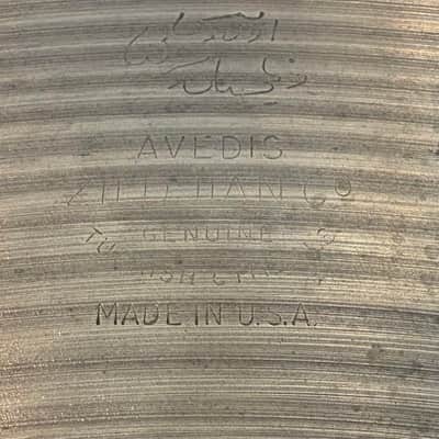 Vintage Avedis Zildjian 20" Mini-Cup Ride Cymbal 2680 grams 70's image 3