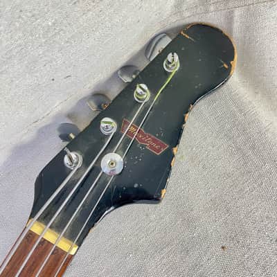 Maxitone Crescent Moon Boomerang Bass 1960s Sunburst Ibanez Biz Japan MIJ Hoshino image 11