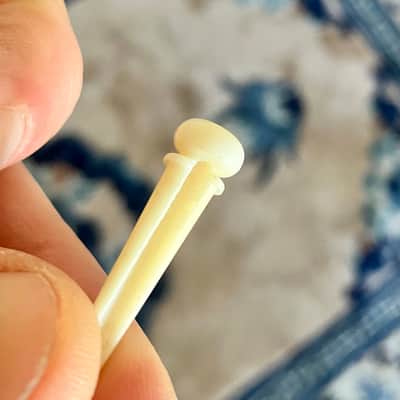 Martin Custom Shop Bone Bridge Pins & Strap Button - 2025 image 2