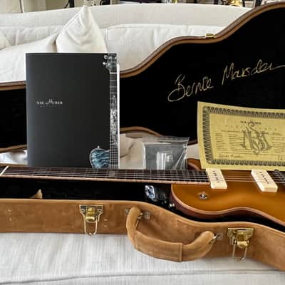 !Nik Huber: PAIR Bernie Marsden Signed Goldtop and Figured Maple Top Limited Edition 2023 - Light Relic Goldtop and Light Relic Flame Top Matched Pair No. 12/12 image 6