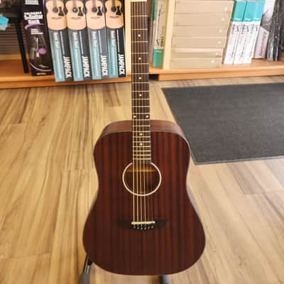 D'Angelico Premier Lexington LS - Natural Acoustic Electric Guitar DAPLSD300MAHCP - Mahogany Satin image 1