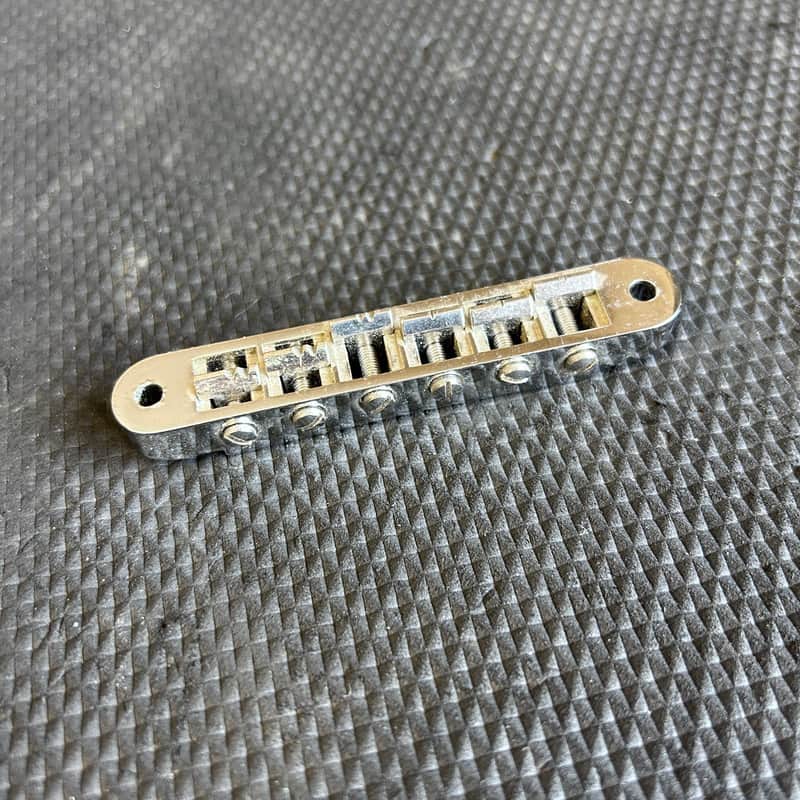 1970's Schaller Chrome Nashville Tune-O-Matic Bridge For Gibson Guitars image 1