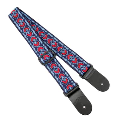 Walker and Williams Vintage Series 60's Style H-17 Hippie Strap Blue & Red image 3