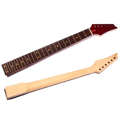 24 Fret Maple Neck For Electric Guitar Rosewood Fretboard Red image 1