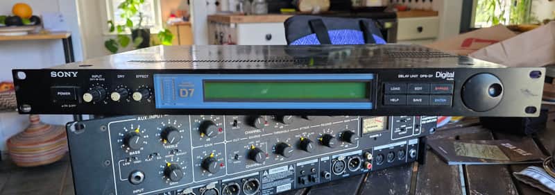 Sony DPS-D7 Digital Delay Unit 1990s - Black image 1