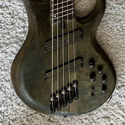 Ibanez BTB805MSTGF 5-String Multi-Scale Bass w/Case, Transparent Gray image 1