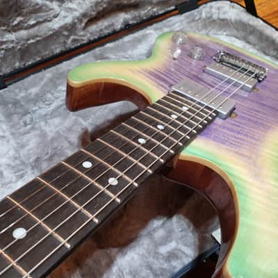 2020 Cort G290 LE Namm Limited Edition African Mahogany AAAA 7mm Flamed Maple Top image 10