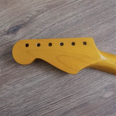 Stratocaster Compatible Maple Neck Vintage Nitro Satin image 7
