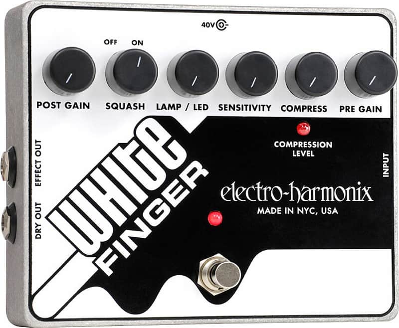 Electro-Harmonix White Finger XO Analog Optical Compressor image 1