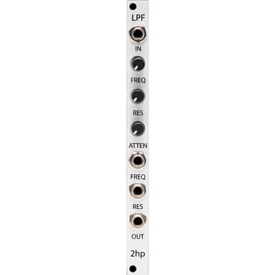 2hp LPF Eurorack Filter Module (Silver) image 1