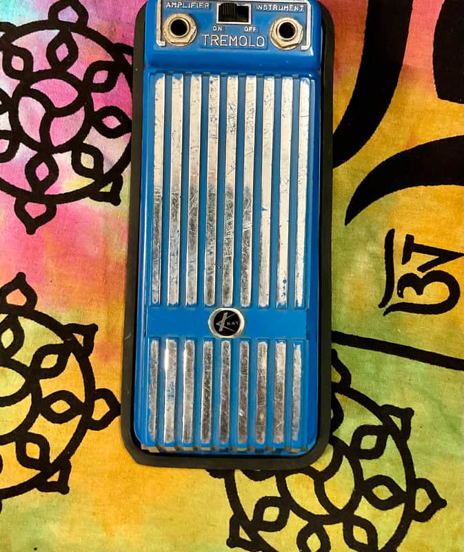 Kay Tremolo Pedal 1960s - Blue image 1