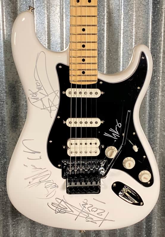 Fender Player Stratocaster Floyd Rose HSS Polar White & Bag #6777 Used image 1