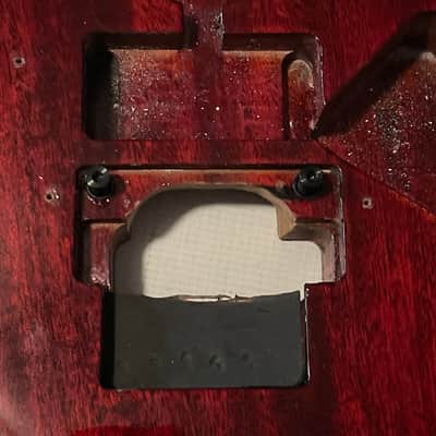 Made in USA KNE Charvel Pro Mod So Cal Style Red Stain Mahogany Guitar Body Floyd Ready Truss Wheel Cutout image 5