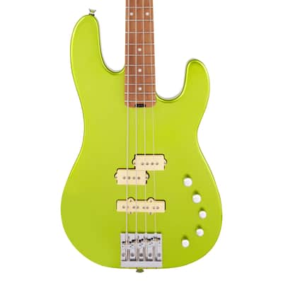 Used Charvel Pro-Mod San Dimas Bass PJ IV - Lime Green Metallic image 1