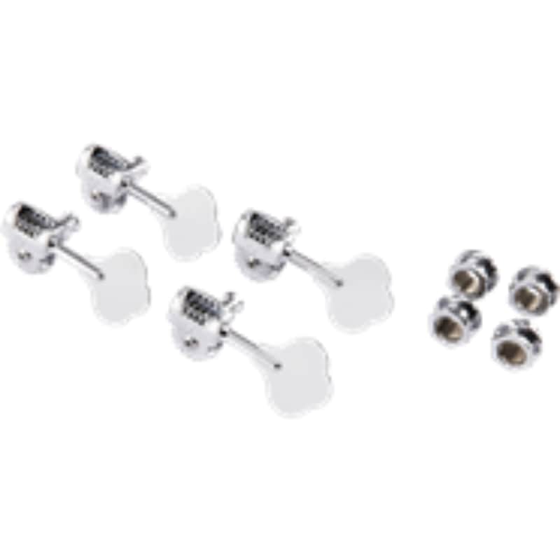 Fender Deluxe Fluted-Shaft Bass Tuning Machines - Chrome, Pack Of 4 image 1