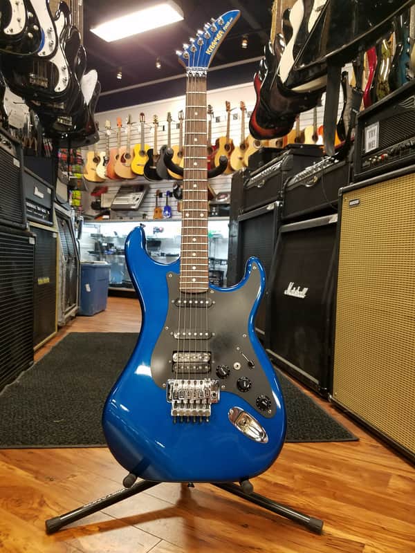 Kramer Focus 3000 MIJ! 1980's Gloss Blue Serious Shredder! image 1