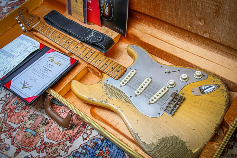 FENDER USA Custom Shop Masterbuilt 55 Stratocaster Reissue Hvy Relic *Levi Perry "Honey Blonde" (2025)