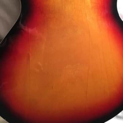 Vintage 1960's Teisco Silvertone 319.14459 Hollowbody Electric Guitar W/ Case image 13