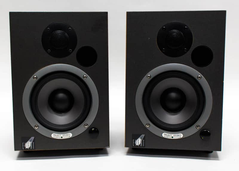 Event Project Studio PS5 Bi-Amped Powered Studio Monitors Speakers - Pair image 1