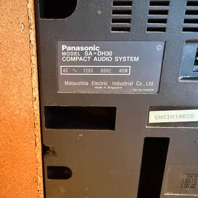 Panasonic AUDIOPHILE SA-DH30 Stereo CD Changer Cassette Deck Stereo System Works image 9