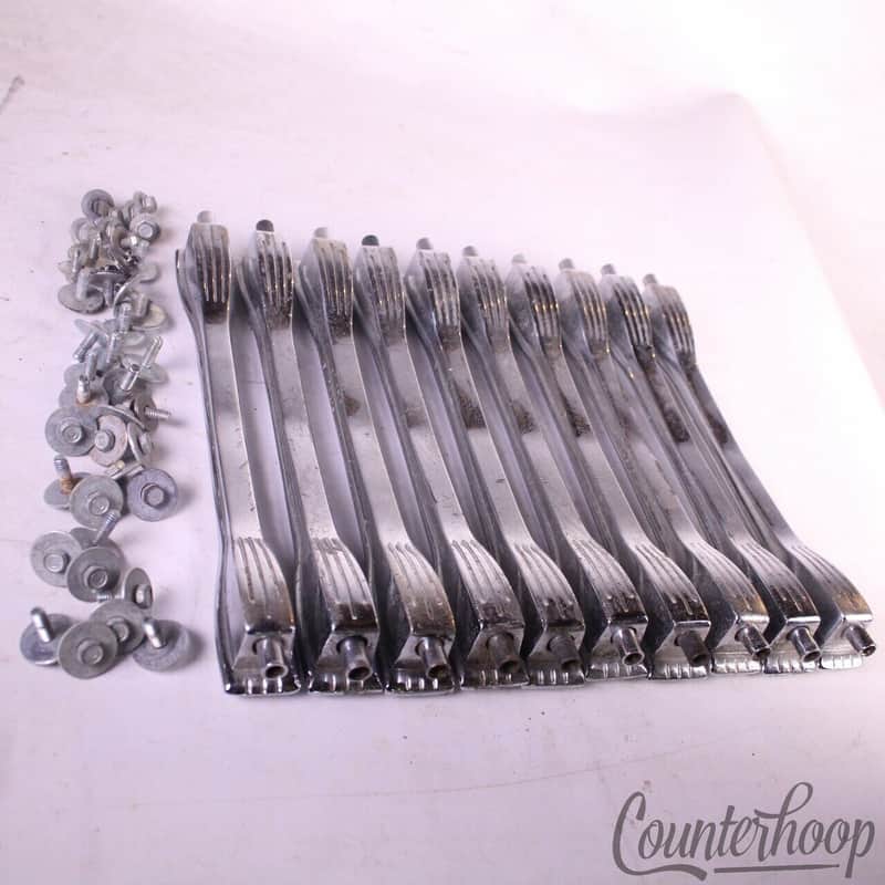 Ludwig 10x Mach Lugs Tom/Marching Snare Drum Vintage 60s-70s Chrome High-Tension image 1