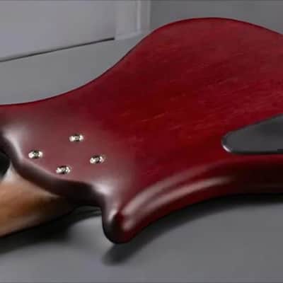 Warwick Pro Series Thumb BO-5 String-Burgundy Red Transparent Satin image 8