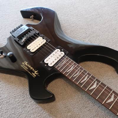 Vintage 1980s Guild Burnside Crossbow Headless Guitar Steinberger Tremolo Arm Case Wasp Spider Shape image 7
