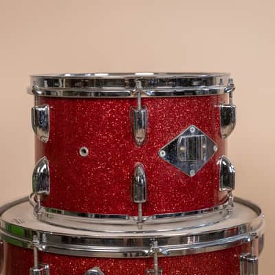 Vintage MIJ Red Sparkle Drum Set image 16